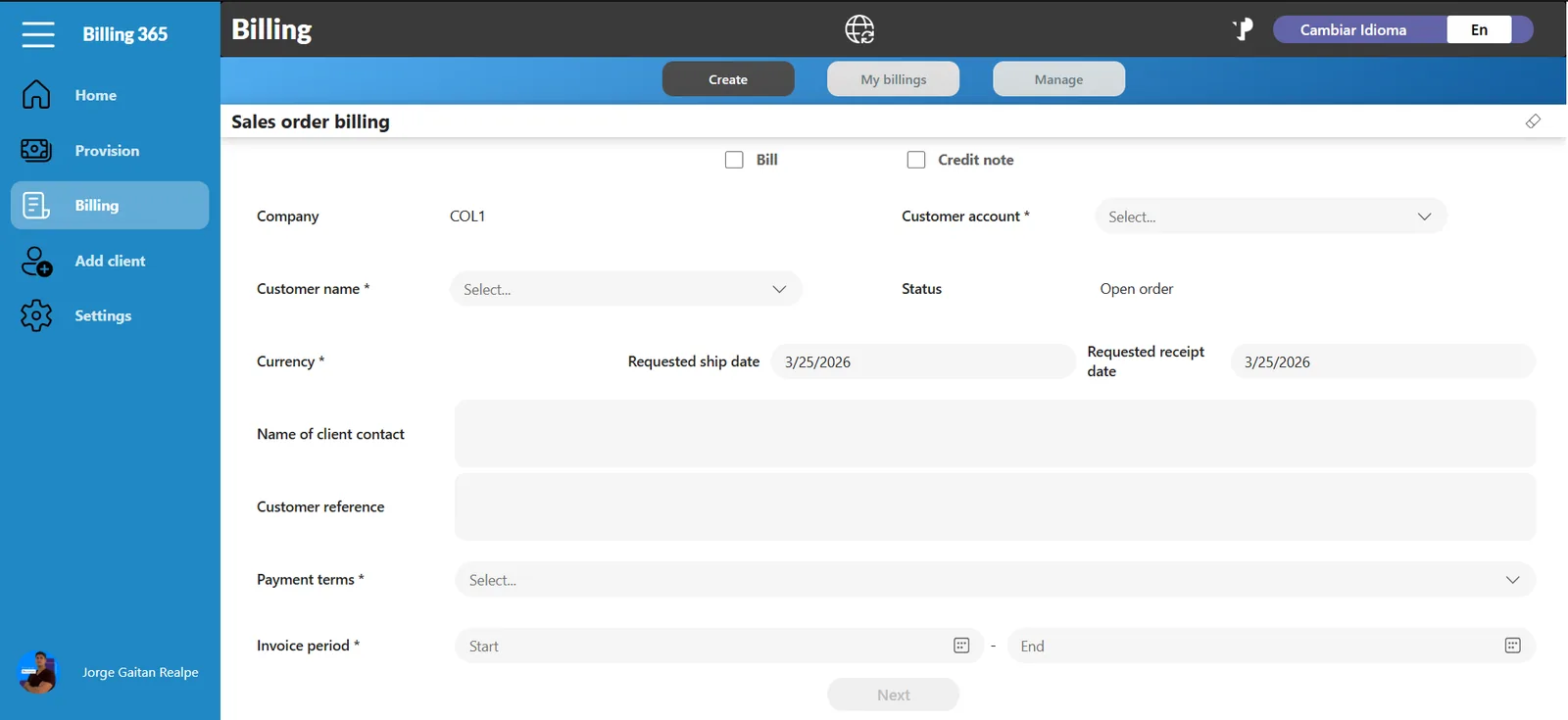 Facturación App