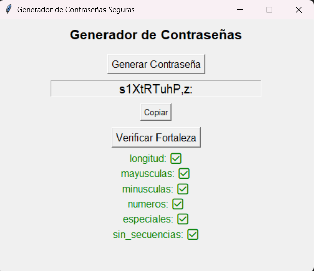 Generador de contraseñas seguras