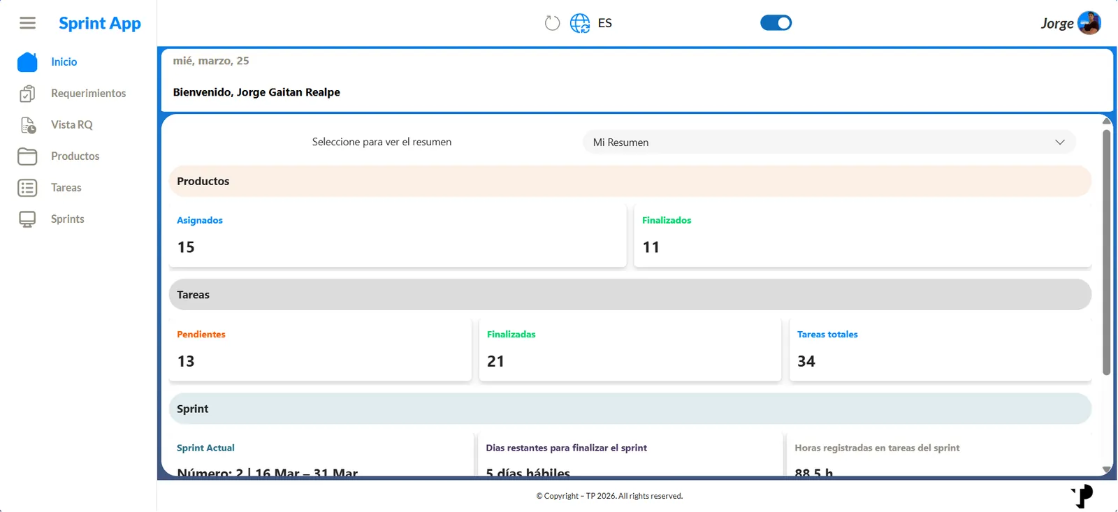 SprintApp — 1/18